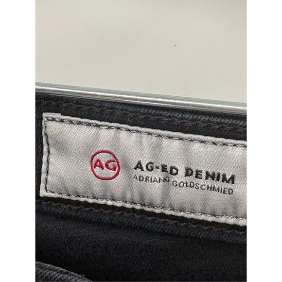 AG‎ Adriano Goldshmeid Jeans Legging Black Distress Women 26 Super Skinny Ankle - Picture 9 of 12